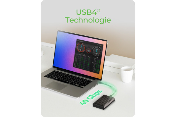 ICY BOX USB4 M.2 NVMe Gehäuse IB1920MC4 40 Gbit/s