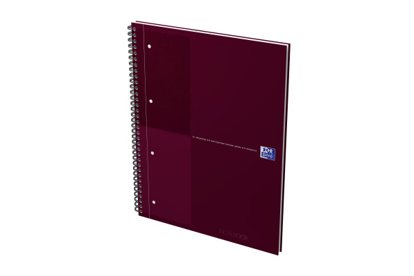 OXFORD Spiralheft International A4+ 400194459 rot, liniert 80 Blatt