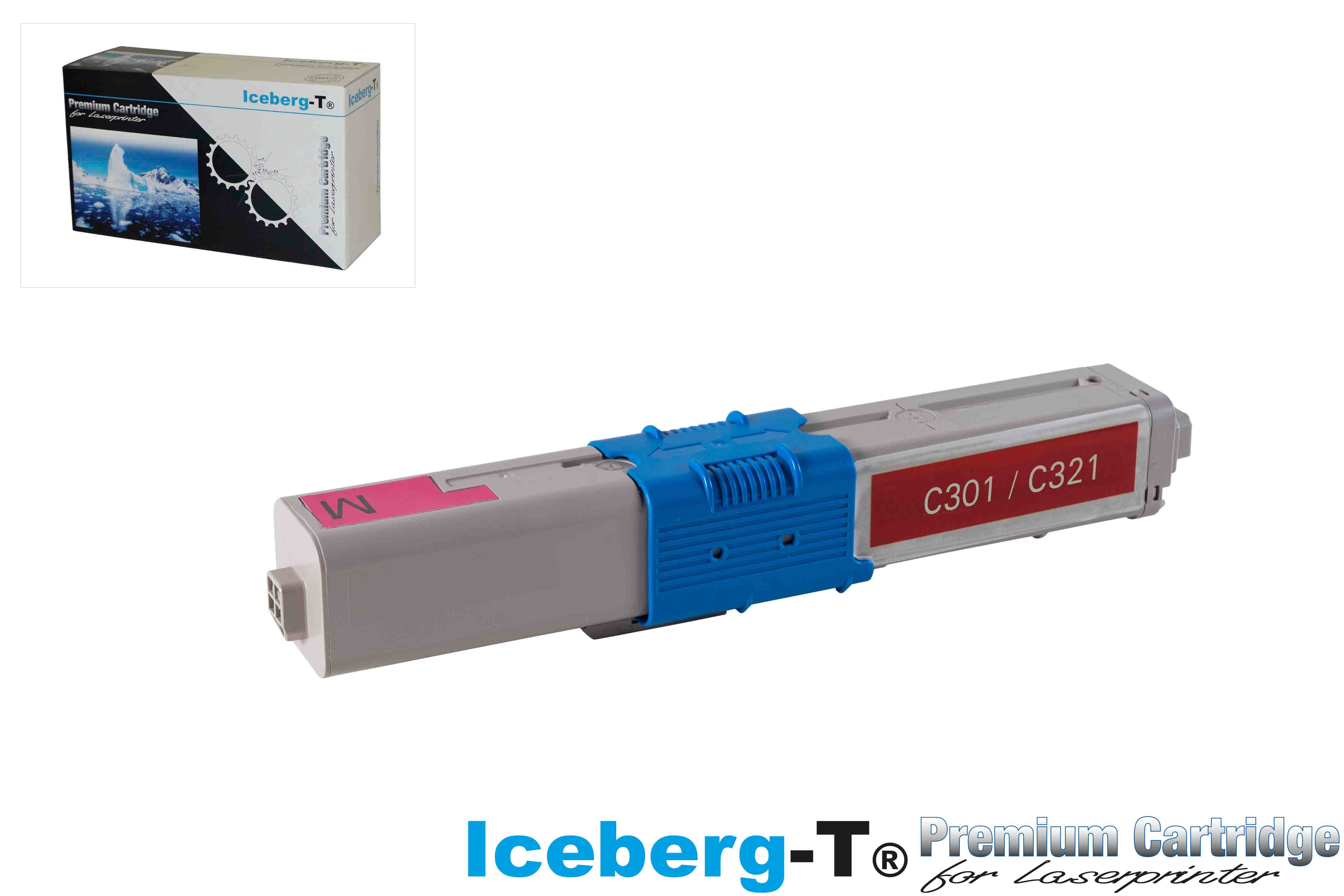 Iceberg-T Toner OKI C301 / C321 1'500 Seiten, magenta