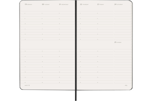 MOLESKINE Agenda Classic Large 2027 DHB12WV3Y 1W/2S schwarz HC 13x21cm