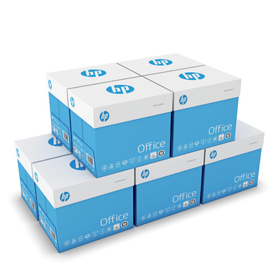 Kopierpapier HP Office A4 80g, hochweiss 1/4 Palette 25'000 Blatt zu Box 5x500 Bl./Bg.