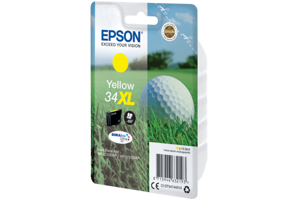 EPSON Tintenpatrone XL yellow T347440 WF-3720/3725DWF 950 Seiten