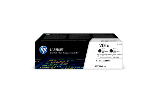 HP Toner-Modul 201X schwarz CF400XD CLJ Pro M252/MFP277 2 Stück