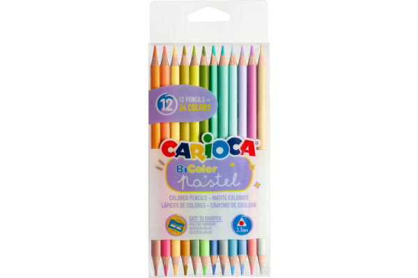 CARIOCA Farbstift Bi-Color 43309 Pastell E-12