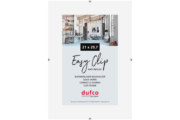 DUFCO Cliprahmen (ohne Rahmen) 1420.4100 A4