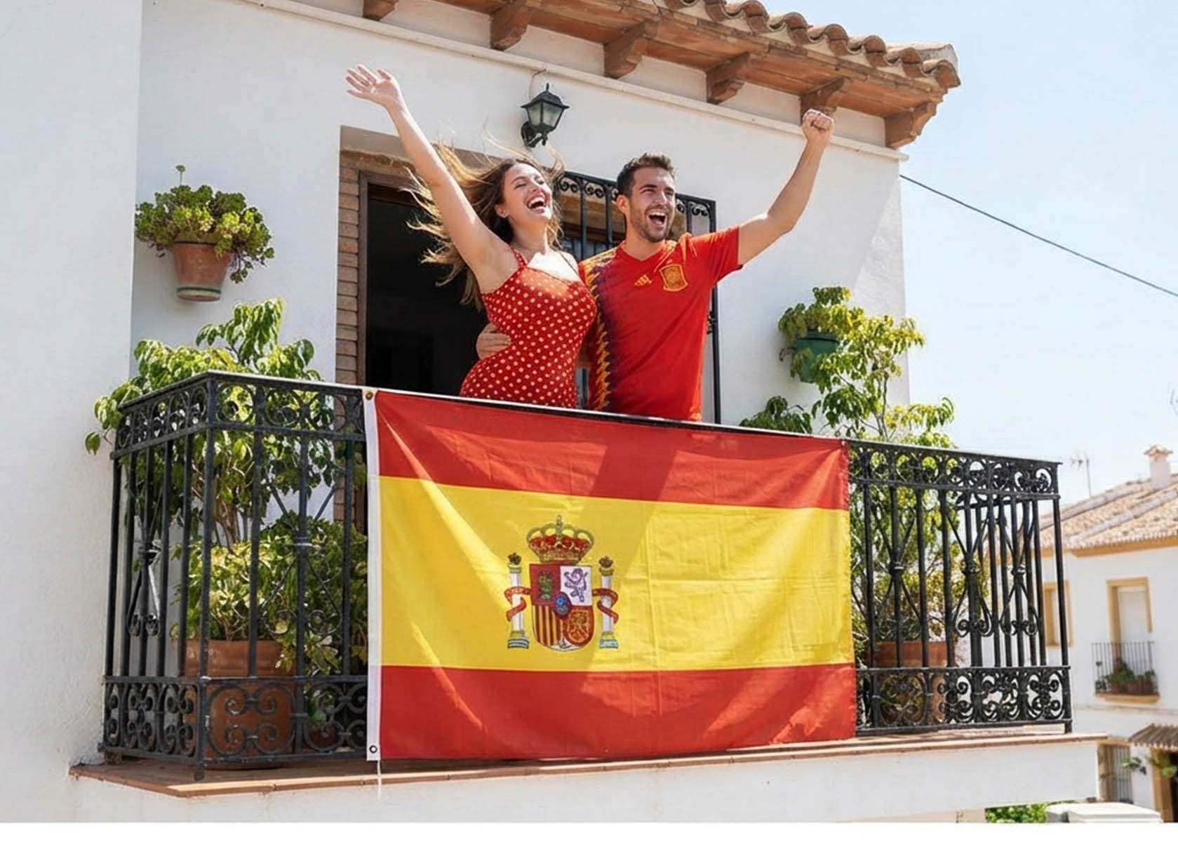 Spanien Flagge 150x90cm Fahne aus Polyester 
