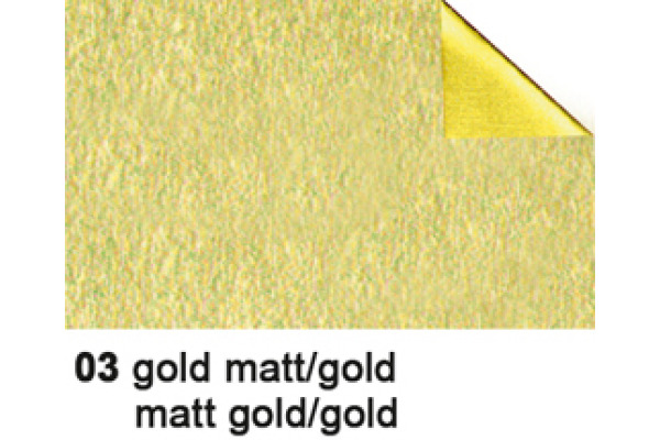 URSUS Bastelfolie Alu 50x80cm 4442103 90g, gold/gold matt