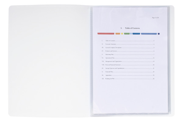 EXACOMPTA Sichtbuch KC A4 58209E weiss 20 Taschen