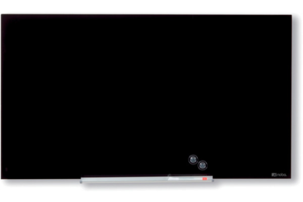 NOBO Whiteboard Premium Plus 1905179 Glas, schwarz, magn. 677x381mm