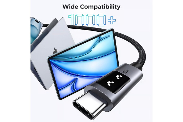 UGREEN Uno Fast ChargingCable 100W 35512 5A,Uno USB-C-USB-C,PD,Bl. 2m