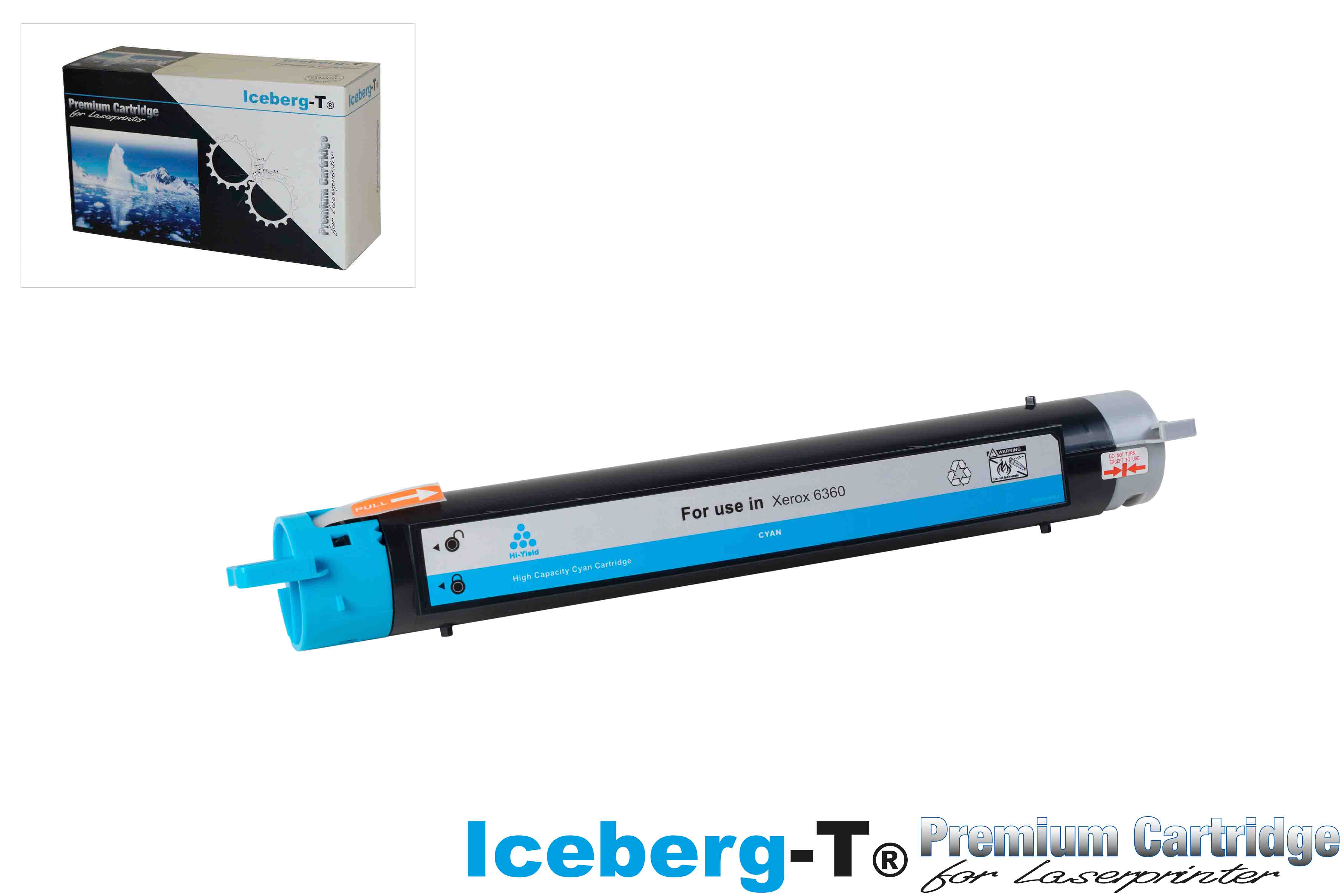 Iceberg-T Toner Xerox Phaser 6360 12'000 Seiten, cyan