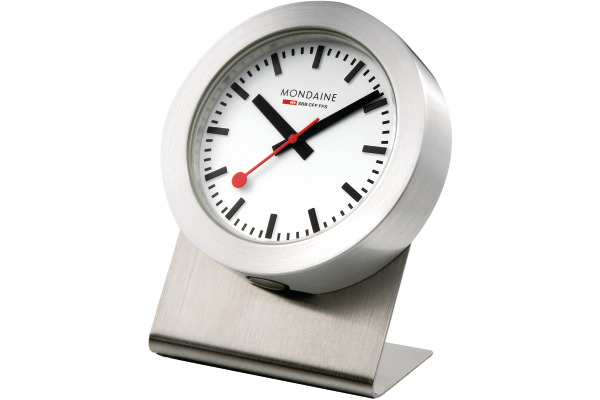 MONDAINE Tischuhr 50mm A660.81SB silber, magnetisch