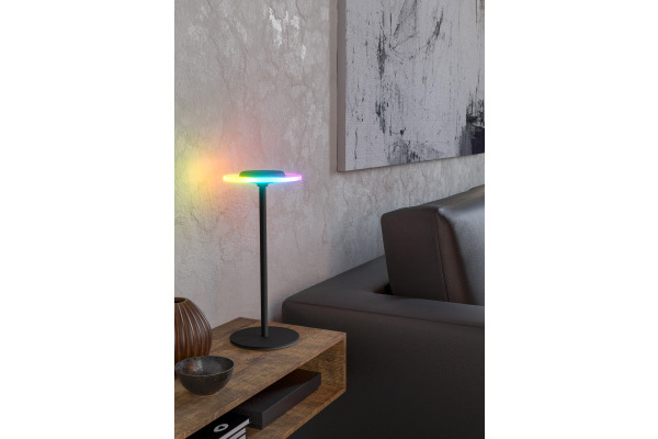EGLO Tischleuchte Trepella 75883 schwarz, Akku, RGB-LED