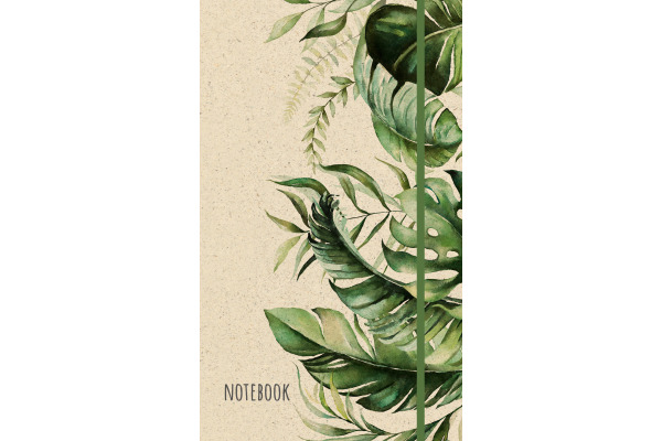 NATURVERL Notizbuch Hardcover A5 10900N Jungle, blanco 80 Blatt