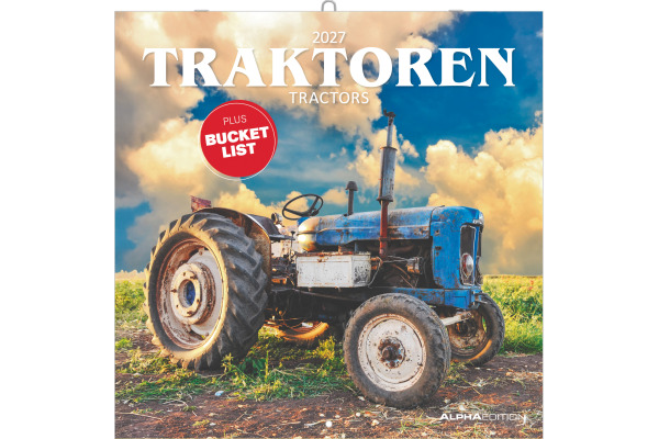 ALPHA EDI Bildkalender 2027 161302 Traktoren ML 30x30cm