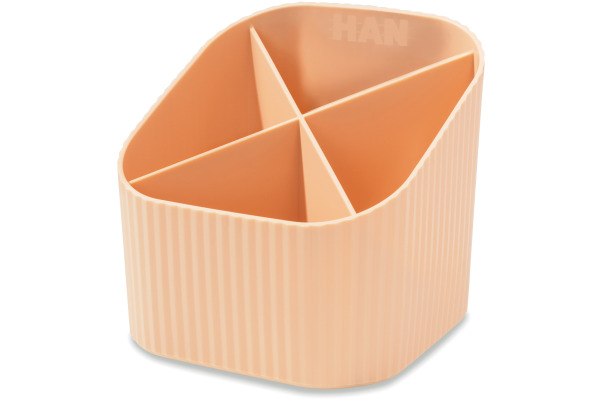 HAN Stifteköcher Re-X-LOOP 17238-881 pastellorange 4 Fächer