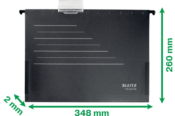 LEITZ Hängetasche Recycle A4 19220095 schwarz 34.8x26cm
