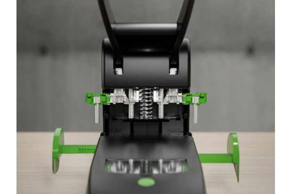 NOVUS Blocklocher B 2200 re+new B2200 025 schwarz/grün 200 Blatt