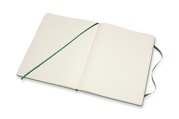 MOLESKINE Notizbuch Classic HC XL 647629124 grün, kariert 5mm 192 Blatt