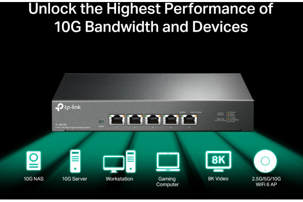 TP-LINK TL-SX105 TL-SX105 5-Port 10G Multi-GB Switch