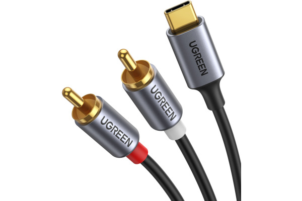 UGREEN Audio Cabel with Chip 1.5m 20193 USB-C Male to 2xRCA Male BB