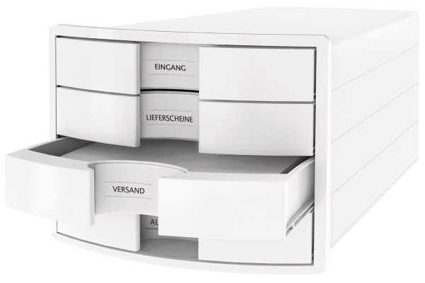 HAN Schubladenbox Impuls A4/C4 1012-12 weiss 4 Schubladen