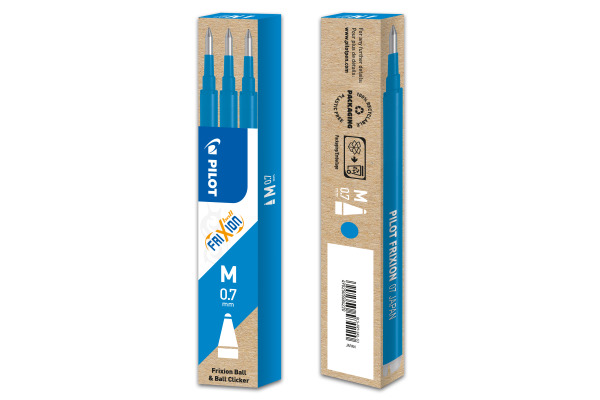 PILOT FriXion Refill 0.7mm BLSFR7SKL himmelblau 3 Stück