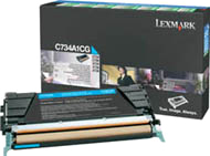 LEXMARK Toner cyan Rück. C73x/X73x LEXMARK Color-Toner