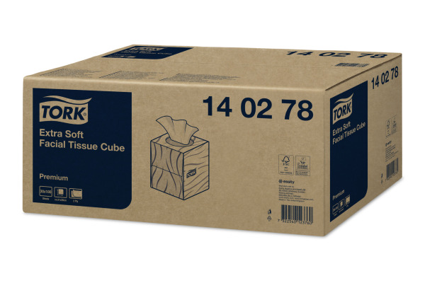 TORK Kosmetiktücher 140278 weiss, 2-lagig 100 Blatt