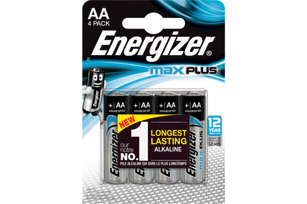 ENERGIZER Batterie Max Plus 1,5V E91/AA Mignon 2800 mAh 4 Stück