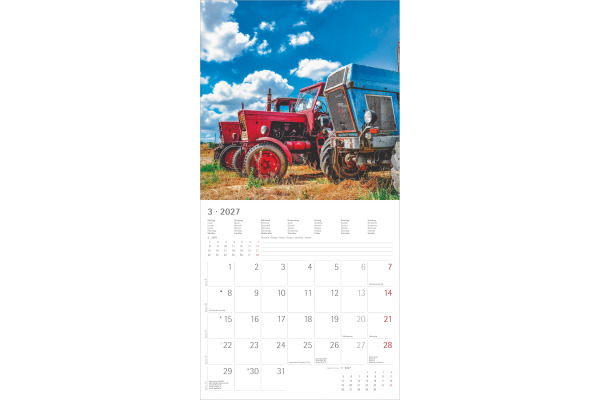 ALPHA EDI Bildkalender 2027 161302 Traktoren ML 30x30cm