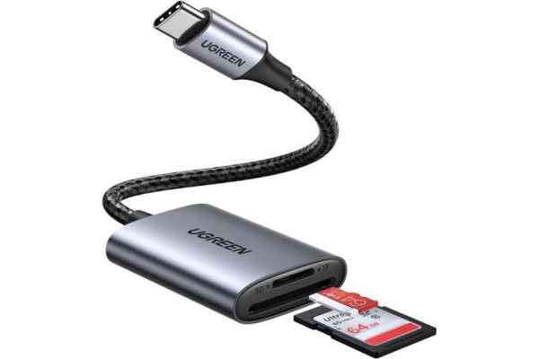 UGREEN Memory Card Reader 80888 USB-C to SD/TFAlu Case (BB)