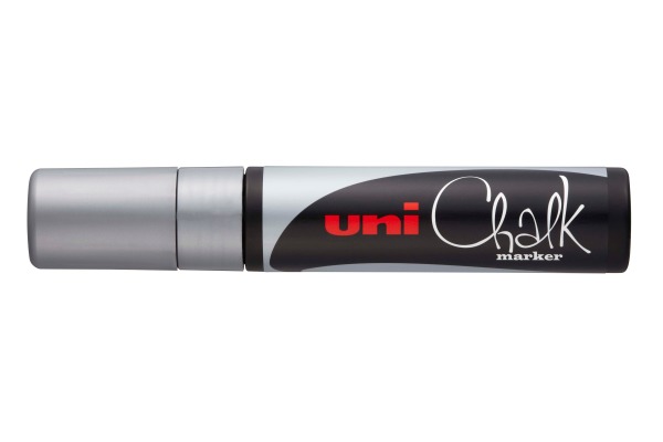 UNI-BALL Chalk Marker 15mm PWE-17K silber, Keilspitze