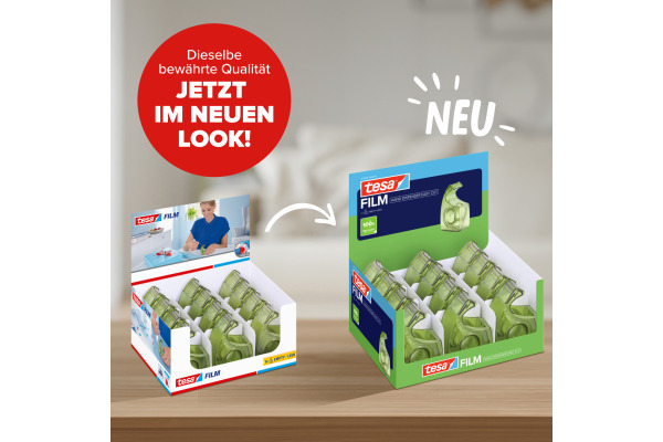 TESA Handabroller 19mmx10m 579550000 Easy Cut Recycled grün