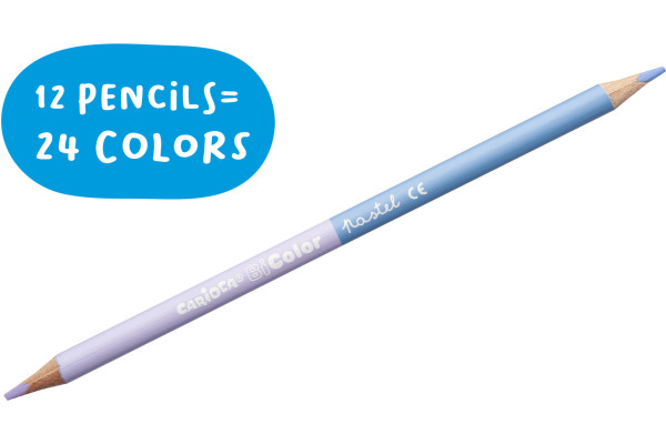CARIOCA Farbstift Bi-Color 43309 Pastell E-12