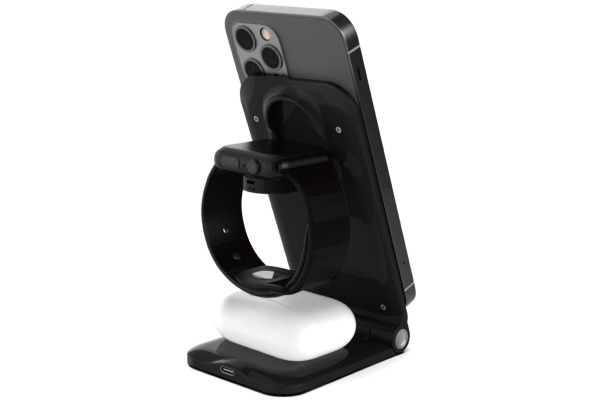 VINNIC 3-in-1 Trivor Wirel.Charger VP-PD-31W iPh.AirPods&Apple Watch Bl.