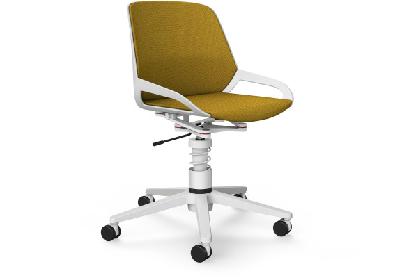 AERIS Bürodrehstuhl Numo Task 962WRSTWH gelb/weiss
