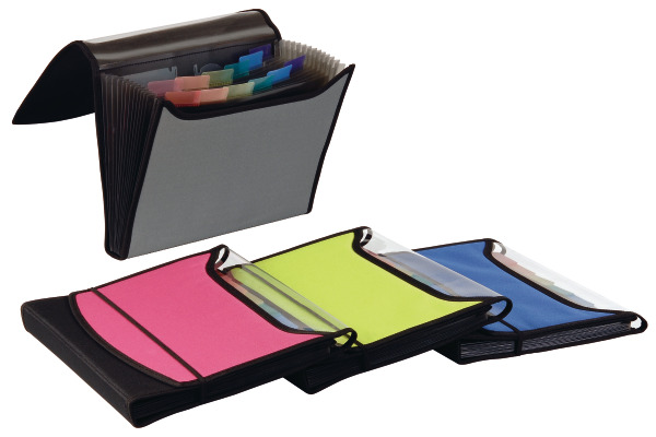 DUFCO Fächermappe SoftTouchNylon A4 51500.038 schwarz 13 Fächer