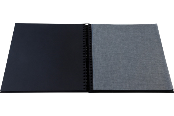 EXACOMPTA Spiralalbum Graphik 32x32cm 16848E Schwarz 60 Seiten