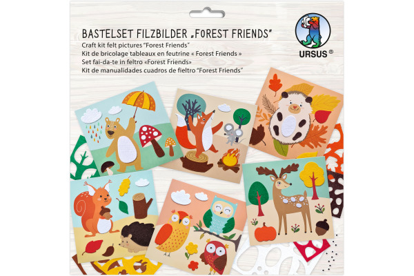 URSUS Bastelfilz Set 8800002F Forest Friends